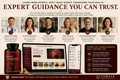 Expert guidance included with CORVIA Heart Longevity